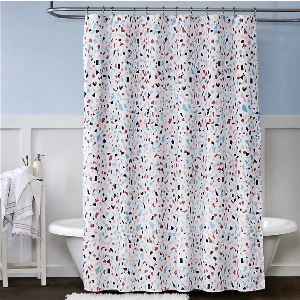 🩵 Colorful Confetti Shower Curtain 🩵